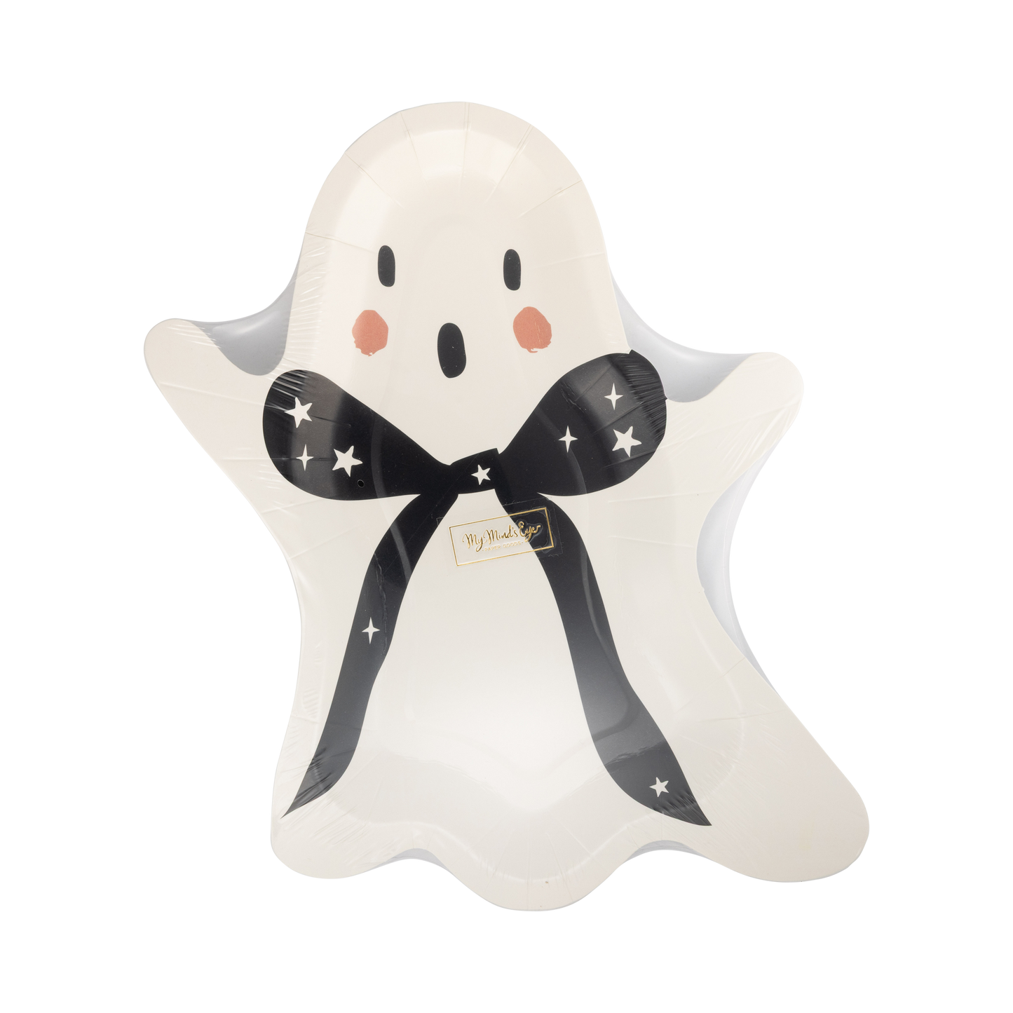 Spooky Cute Ghost Shaped Paper Plates