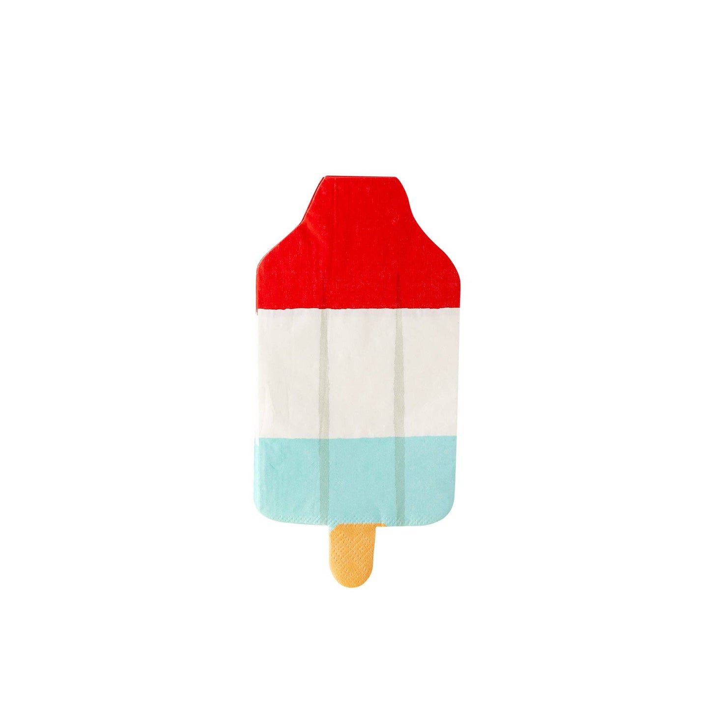 Rocket Pop Shaped Napkins – Patriotic 4th of July Party Napkins (Set of 24)