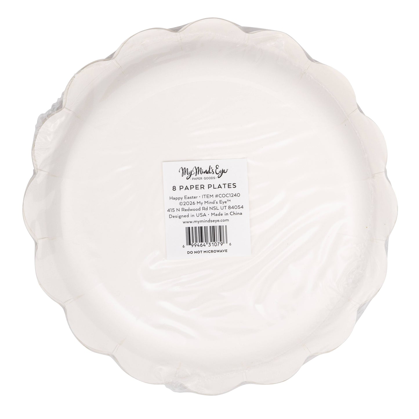 Happy Easter Bunny Paper Plate