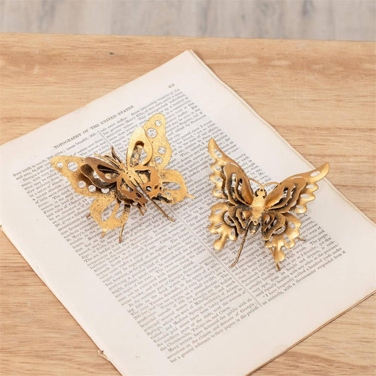 Gold Metal Butterfly