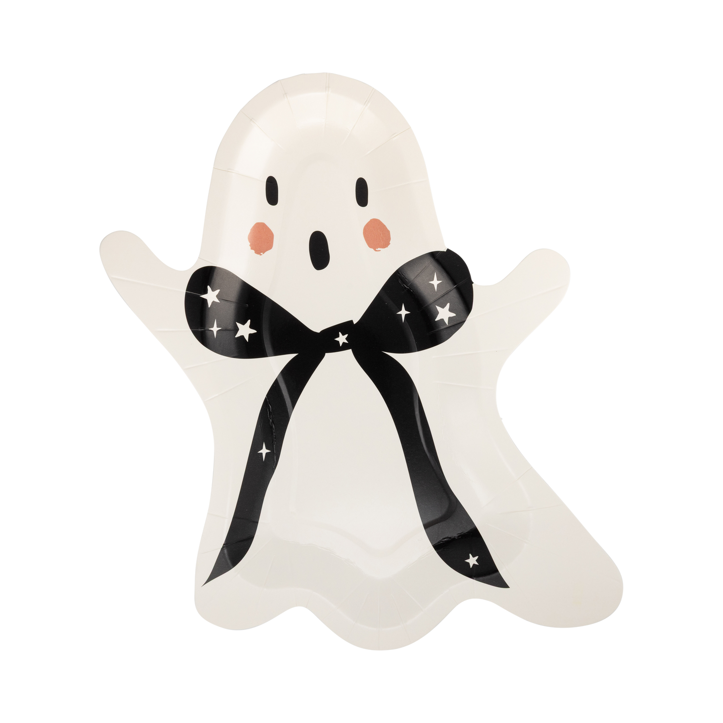 Spooky Cute Ghost Shaped Paper Plates