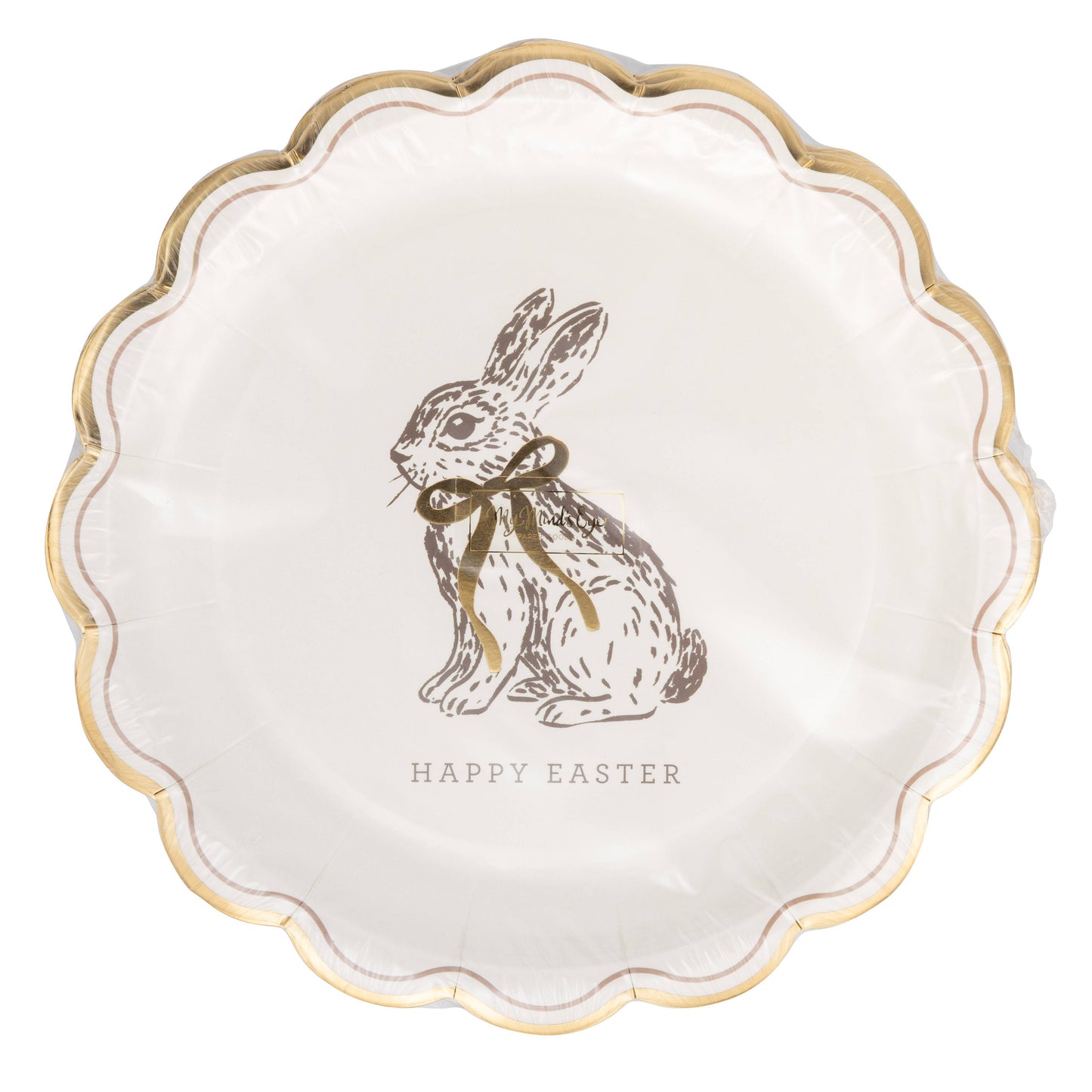Happy Easter Bunny Paper Plate