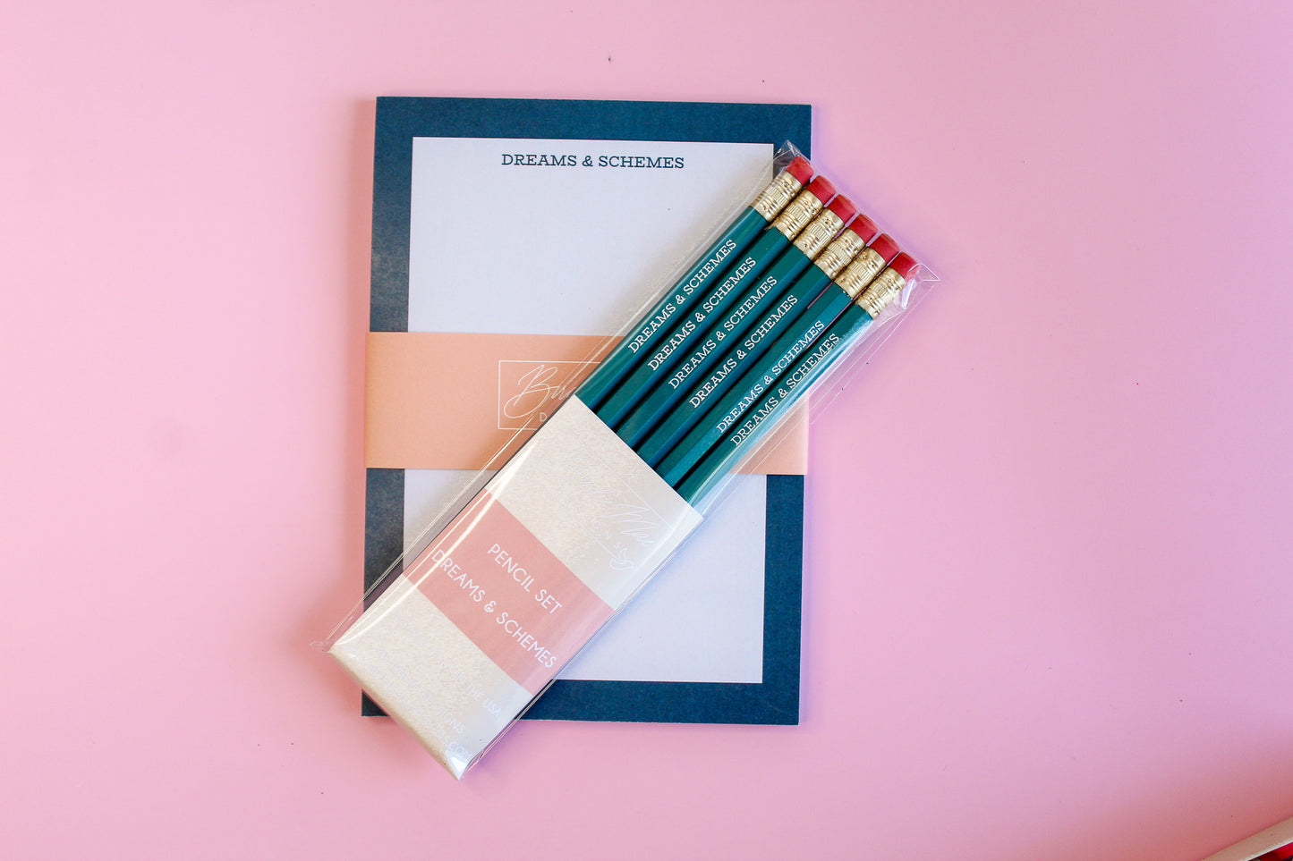 Dreams & Schemes Pencil and Notepad Bundle