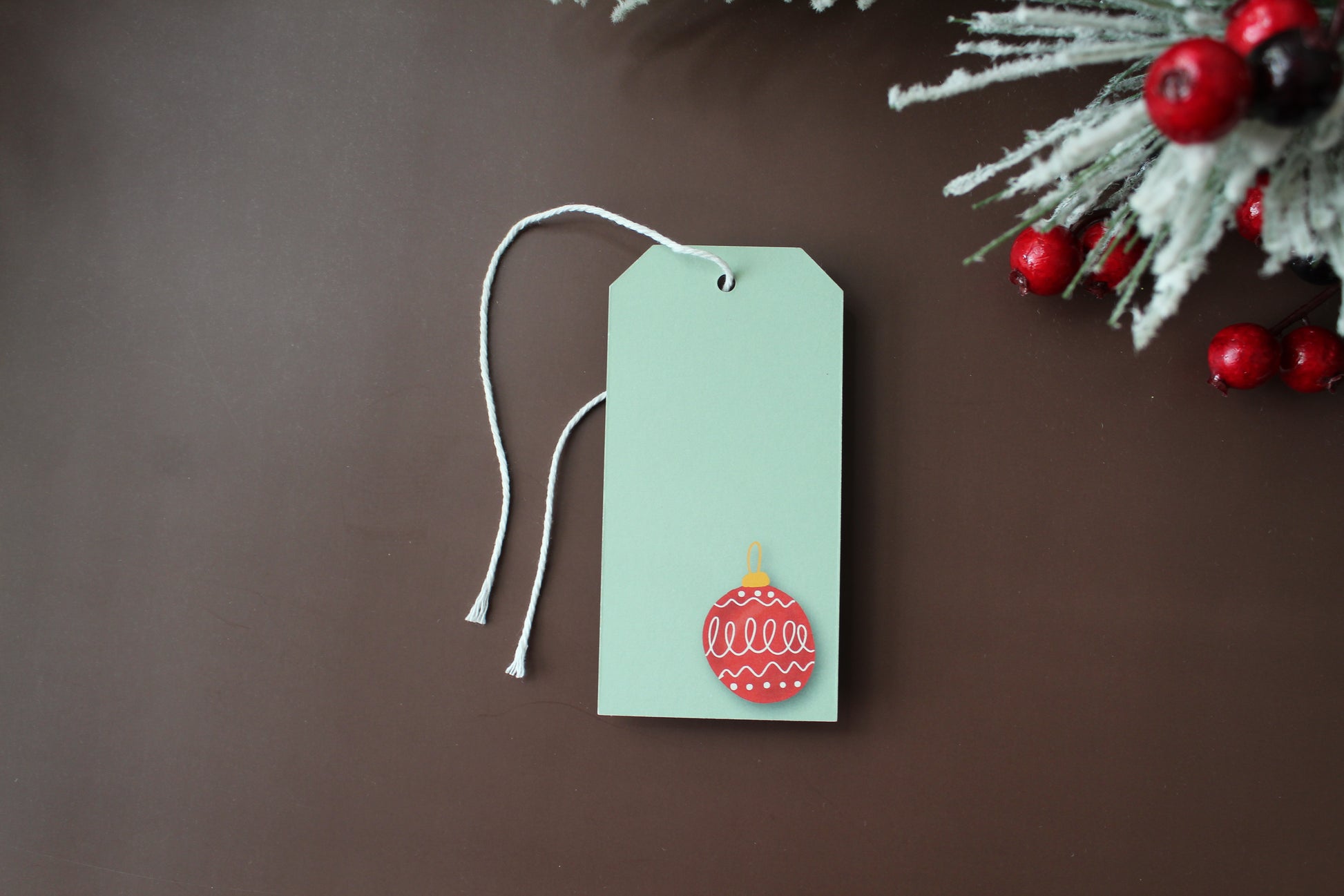 Our Red Vintage Christmas Ornament gift tags add a festive touch to your holiday presents. These cute tags come in sets of eight and include pre-cut string. 