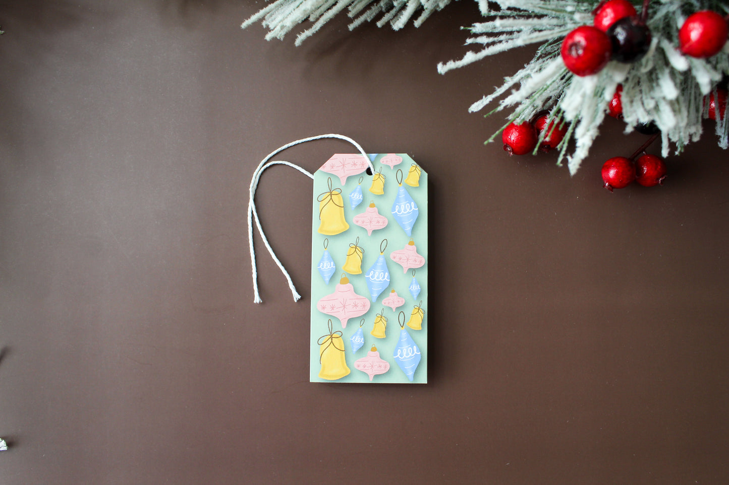 Vintage Christmas Ornament Holiday Gift Tags