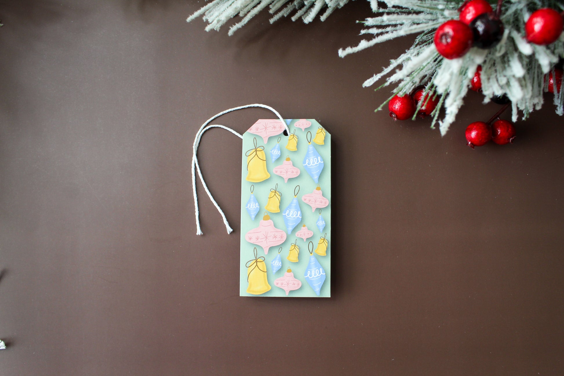 Vintage Christmas Ornament Holiday Gift Tags