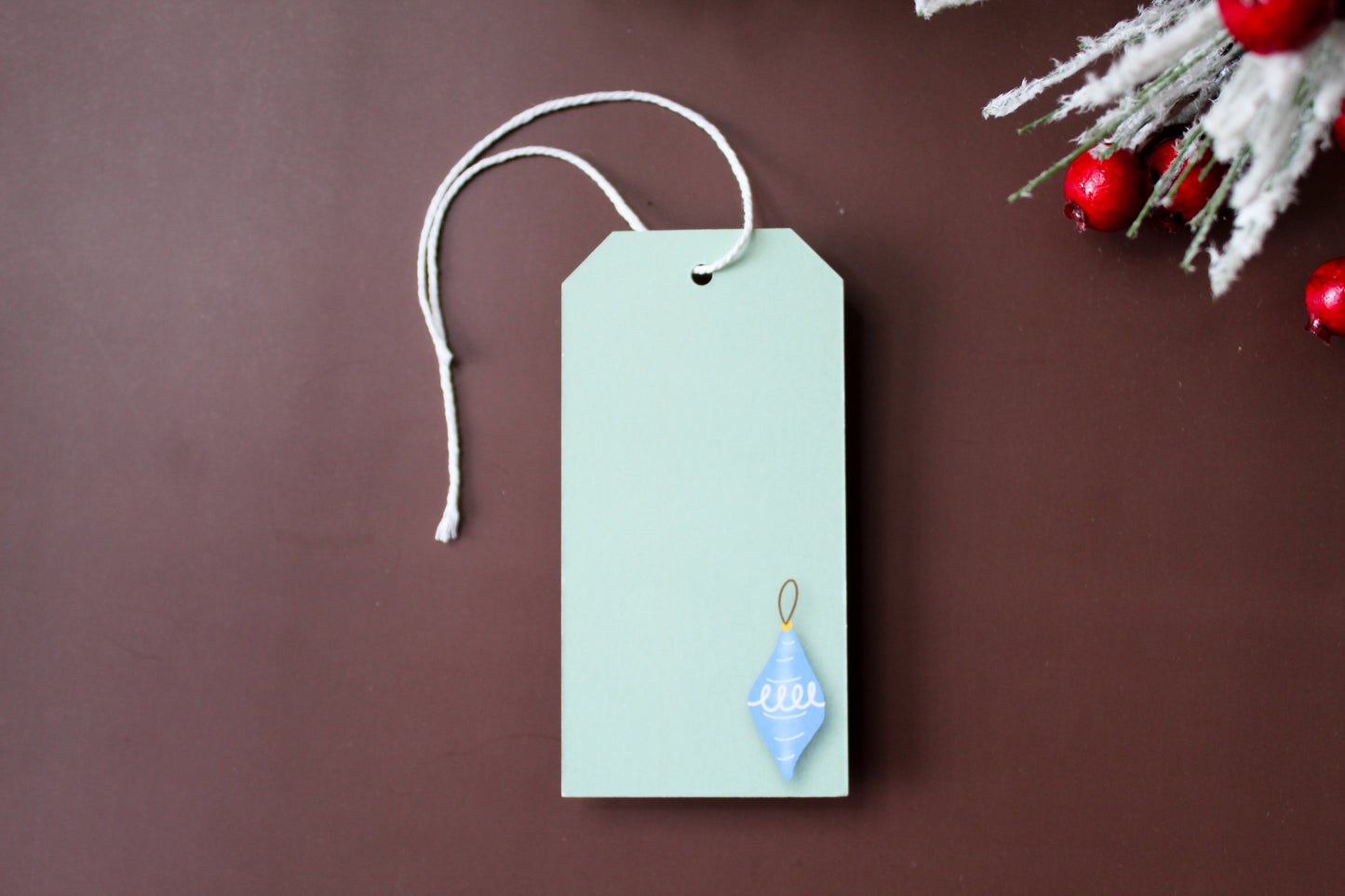 Vintage Christmas Ornament Holiday Gift Tags