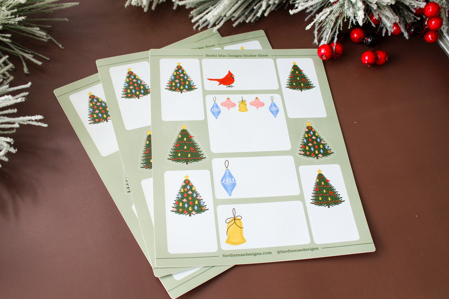 Christmas Sticker sheet gift tags