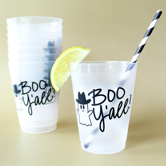 Boo Y'all Cowboy Ghost Party Cups