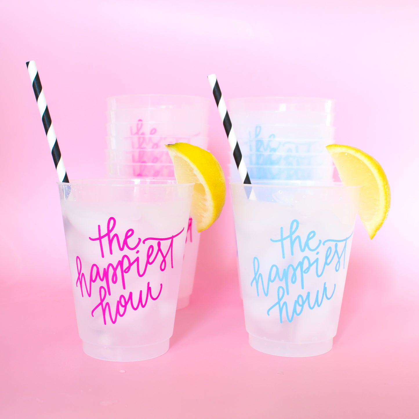 The Happiest Hour Party Cup in Pink