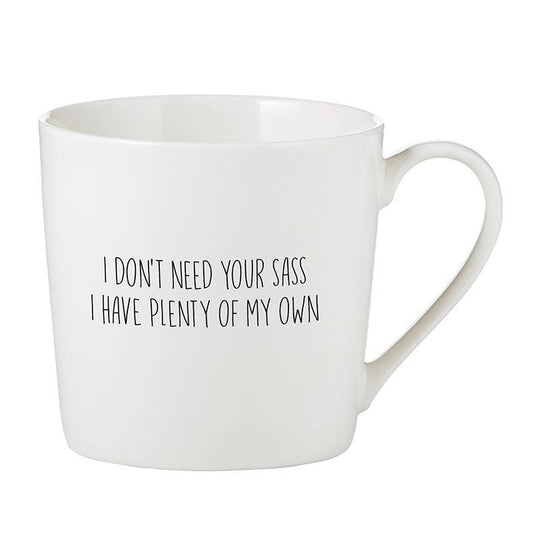 Elevate your daily routine with our stylish and durable I Don't Need Your Sass Cafe Mug, a thoughtful gift for Mother’s Day, Valentine’s Day, or any special occasion. Perfect for coffee, tea, or any drink of choice, it’s a meaningful way to show love and appreciation to someone special.&nbsp;