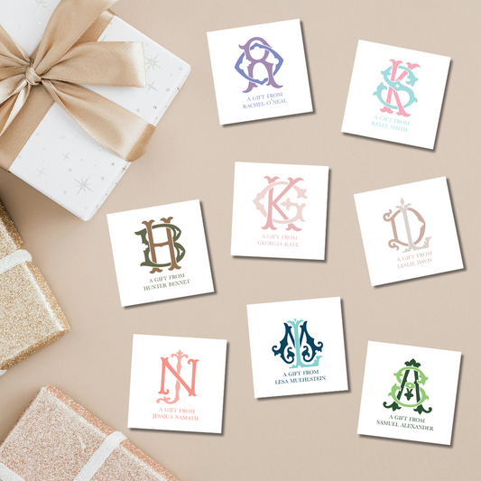 elegant custom gift tags stickers, monogram gift tags stickers, monogram custom gift tags stickers, custom hostess gift tags stickers, luxury gift tags stickers, grandmillenial custom gift tags stickers, mens custom gift tags stickers, couples custom gift tags stickers, wedding custom gift tags stickers, chic monogram custom gift tags stickers, elegant custom monogram gift tags stickers, classic monogram custom gift tags stickers, classy custom monogram gift tags stickers