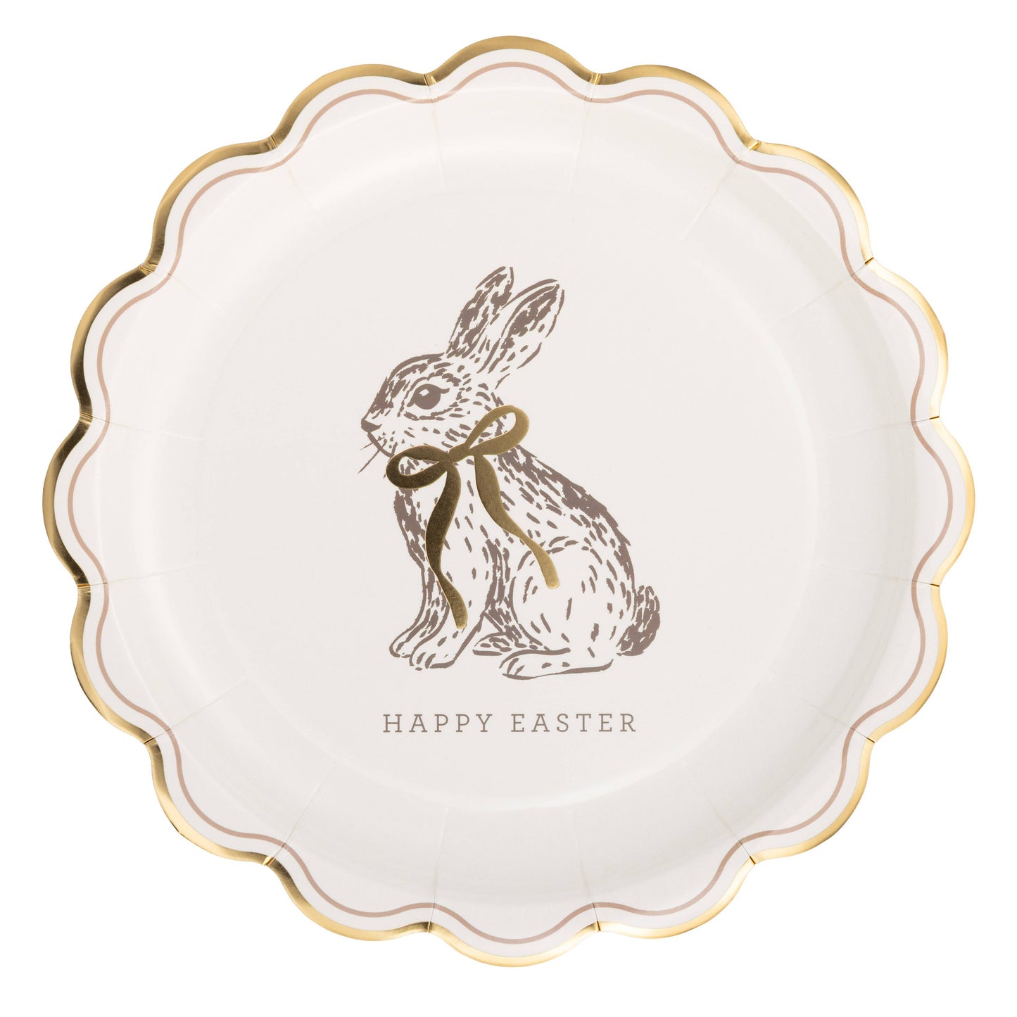 Happy Easter Bunny Paper Plate