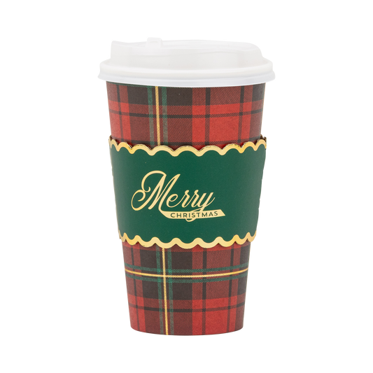 Merry Christmas Plaid To Go Cups