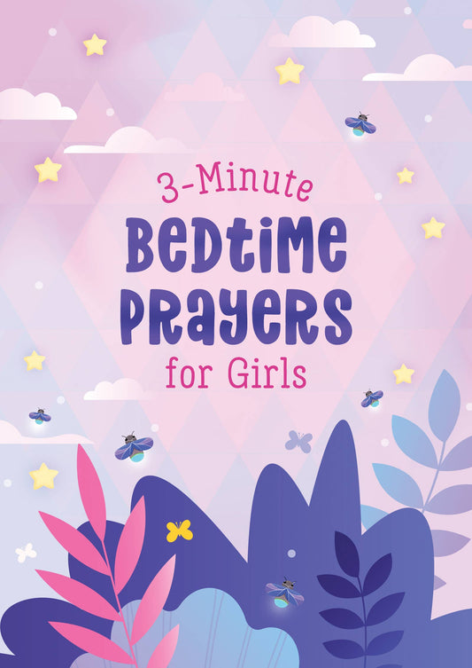 Christian bedtime devotional book for girls ages 8 to 12 – 3-minute prayers with scripture, prayer prompts, and reflection questions."