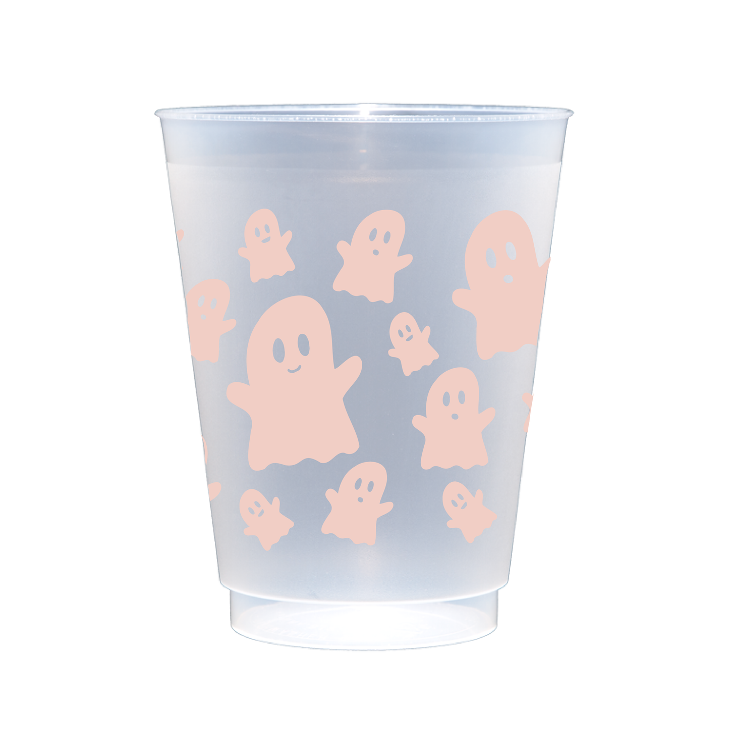 Spooky Cute Pink Ghosts Party Cup