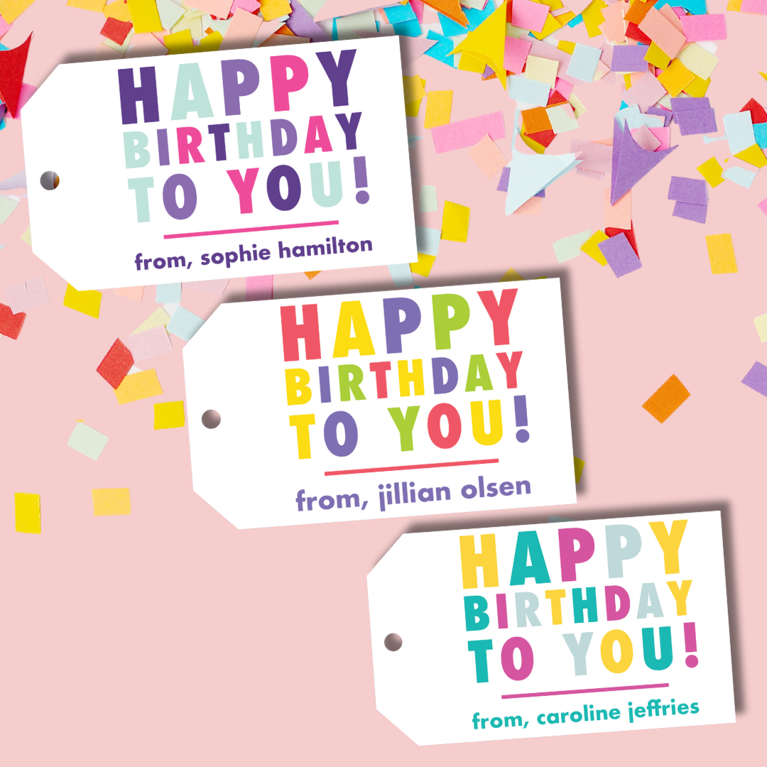 custom girls name gift tags, girls custom birthday gift tags, custom rainbow name gift tags, custom kids gift tags, custom kids birthday present gift tags, custom bright name gift tags, custom colorful gift tags, custom bachelorette party gift tags, custom bridal party gift tags, custom hostess gift tags, custom shower gift tags