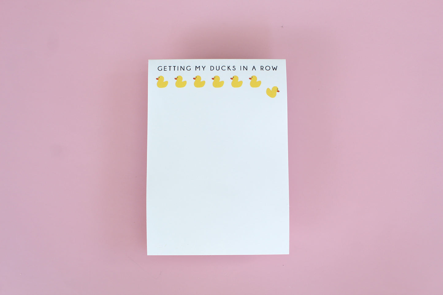 Getting My Ducks in a Row Notepad
Funny Notepad for Moms
Relatable Stationery Gift
Chaos Organizer Notepad
Quirky Desk Accessories
Cute Notepad Gift
Funny Office Supplies
Made in USA Notepad
5x7 Tear-Off Notepad
Gift for Busy Moms
Humorous To-Do List Notepad
Ducks in a Row Gift
Cute Stationery for Friends
Adorable Notepad for Coworkers
Funny Productivity Notepad