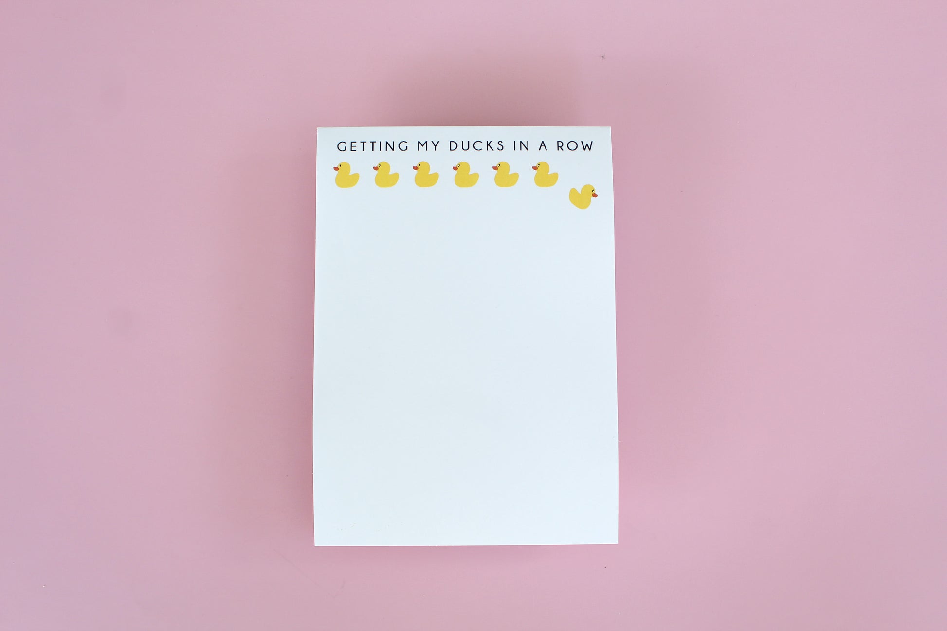 Getting My Ducks in a Row Notepad
Funny Notepad for Moms
Relatable Stationery Gift
Chaos Organizer Notepad
Quirky Desk Accessories
Cute Notepad Gift
Funny Office Supplies
Made in USA Notepad
5x7 Tear-Off Notepad
Gift for Busy Moms
Humorous To-Do List Notepad
Ducks in a Row Gift
Cute Stationery for Friends
Adorable Notepad for Coworkers
Funny Productivity Notepad