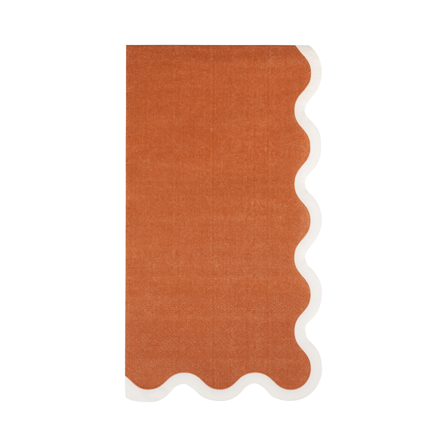 Rust Ric Rac Thanksgiving Dinner Napkins – Fall & Friendsgiving Paper Napkins, Set of 24