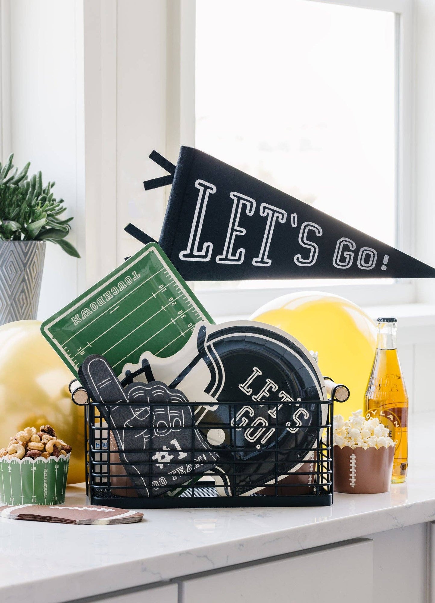 Football Shaped Paper Napkins – Tailgate & Game Day Party Napkins