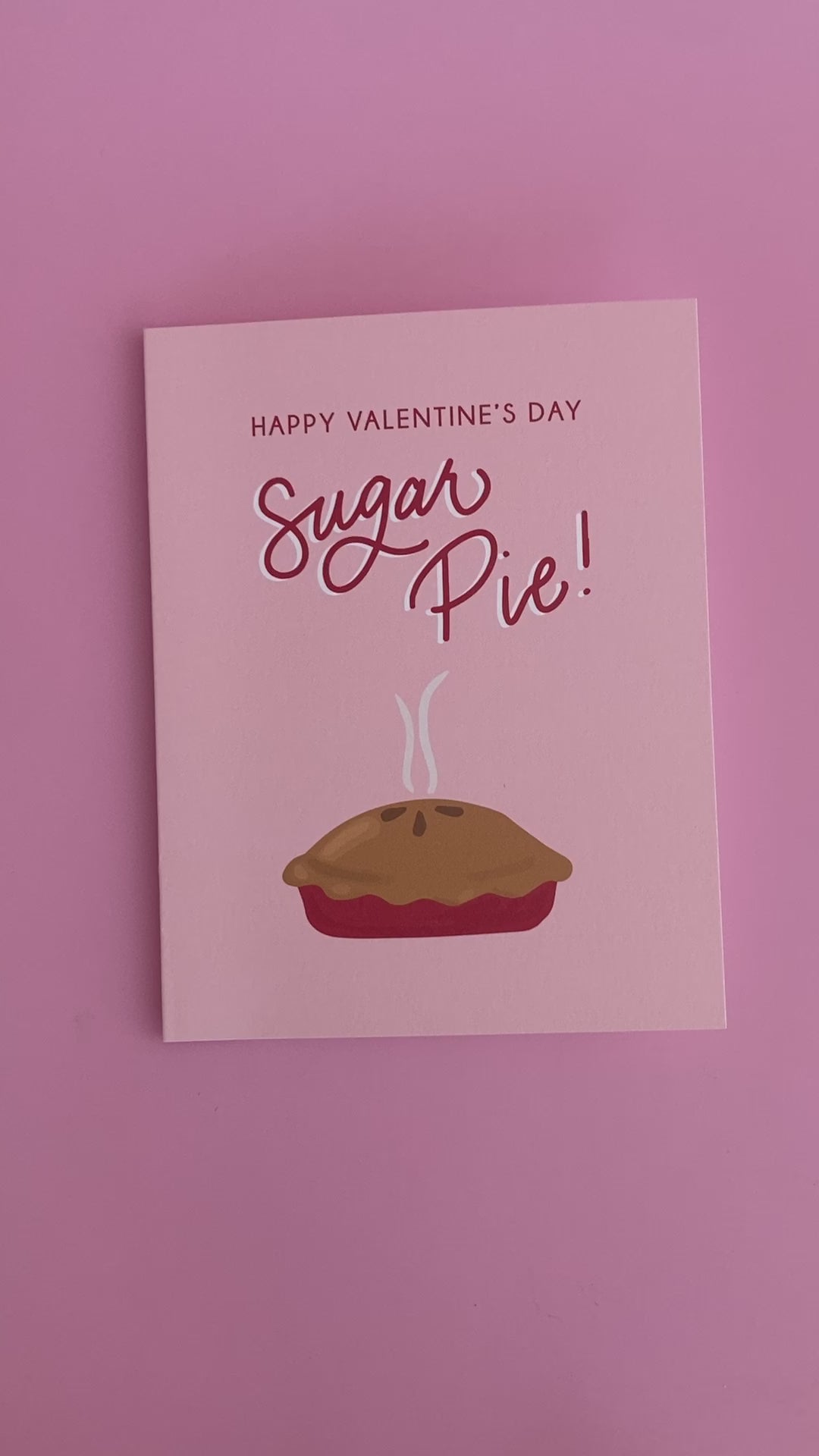 happy valentines day sugar pie greeting card, valentines card, sugar pie, funny valentines, cute valentines, valentines for kids, sweet valentines