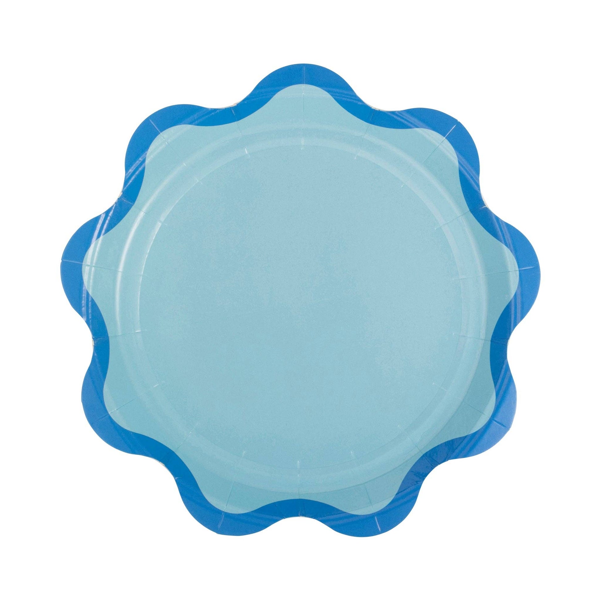 Whimsical ric rac paper plates with a playful wavy edge, adding charm to kids' birthdays, tea parties, and picnics.