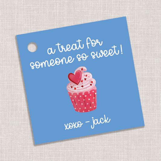 A Treat for Someone So Sweet' custom gift tags