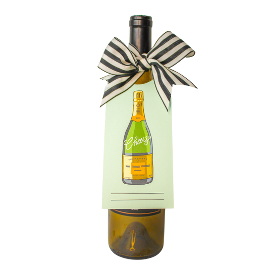 'Champagne Cheers!' Bottle Neck Gift Tags