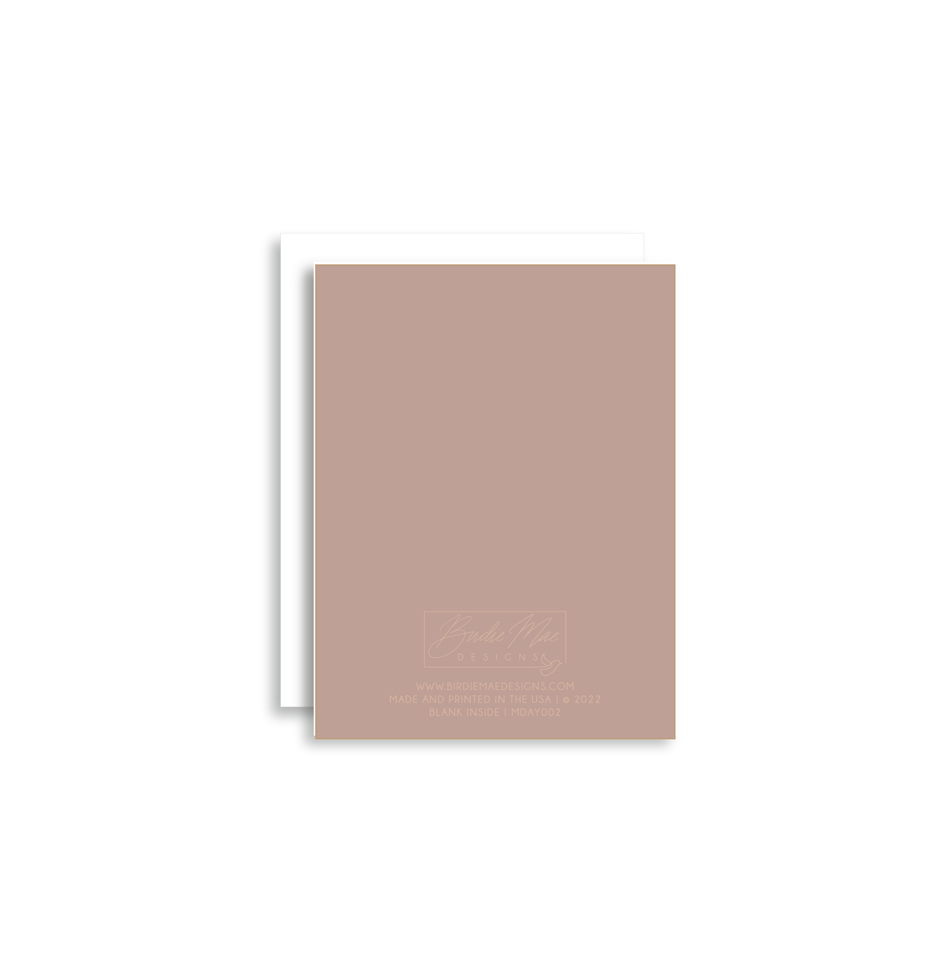 Our "Hats Off To You!" greeting card Each card is folded to 4.25" tall by 5.5" wide, is blank inside and comes with a matching white envelope. Cards are packaged in cellophane sleeves. Perfect way to accent an gift to say congratulations or good luck! 