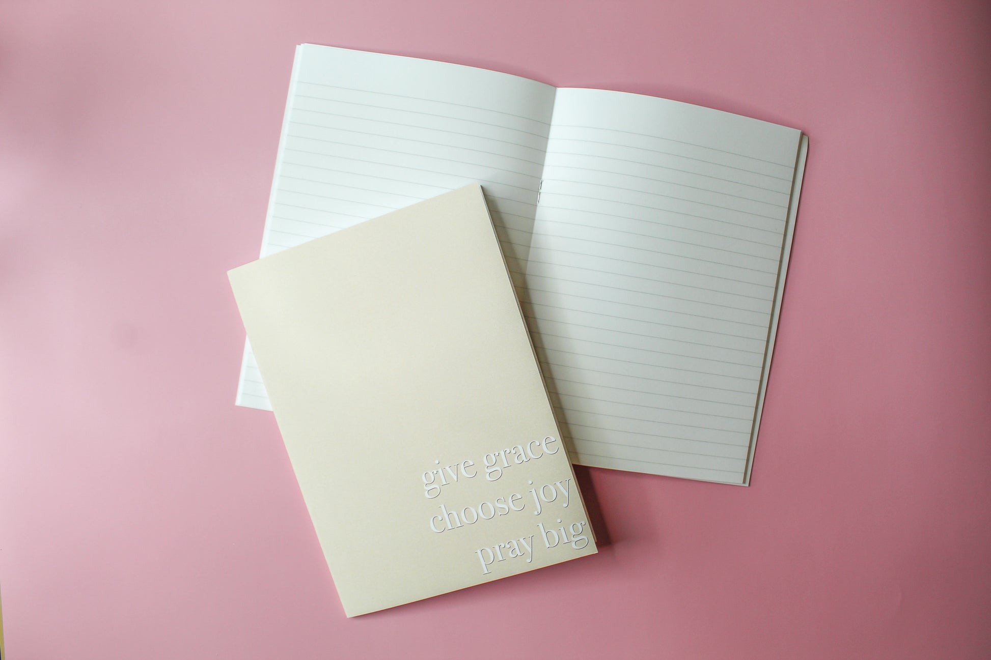  Give Grace, Choose Joy, Pray Big  journal is great for the office, to stick in your purse or to use as a prayer journal. 
