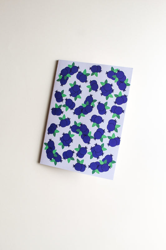 blueberry print journal