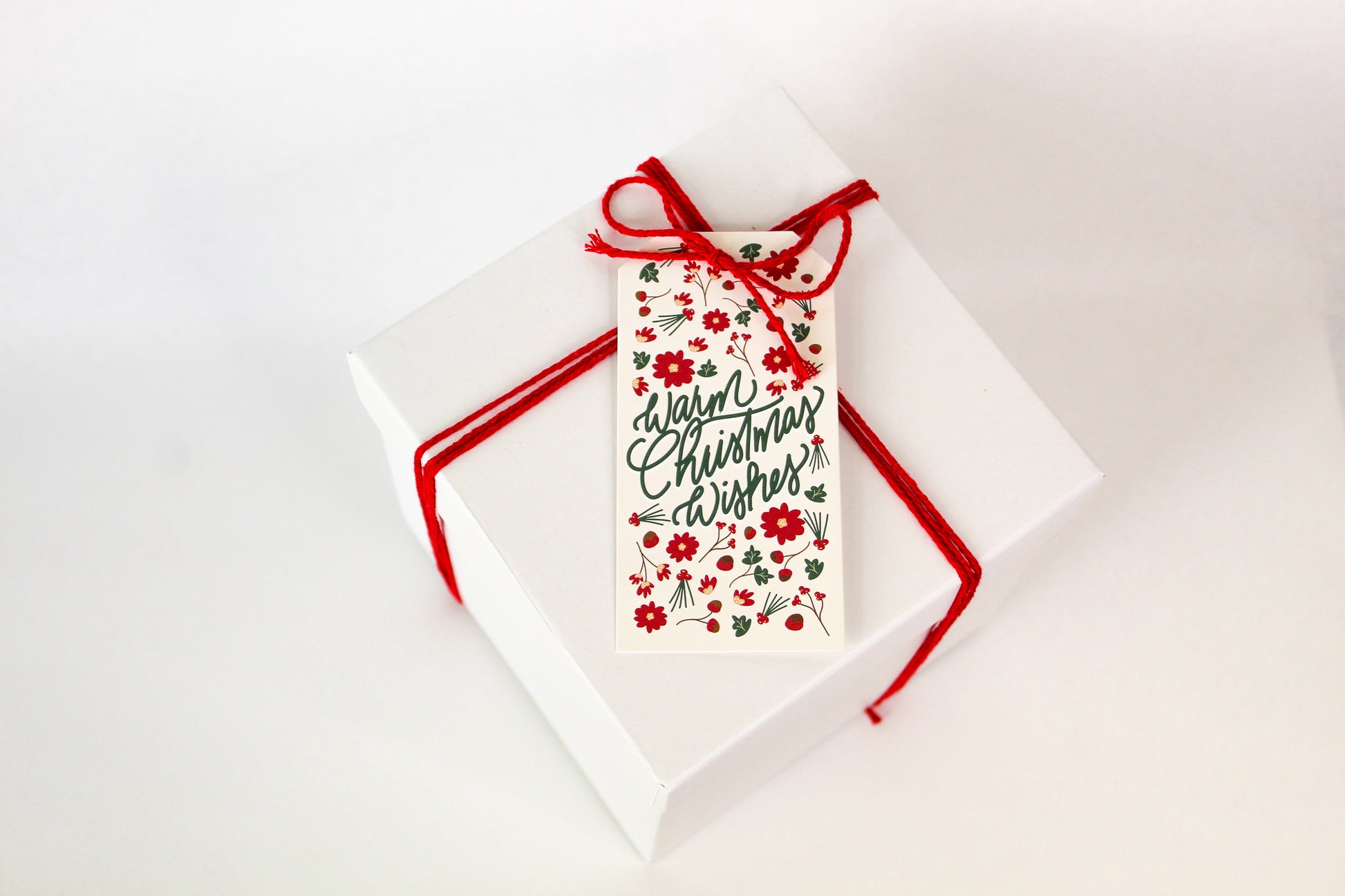 Warm Christmas Wishes' Christmas Gift Tag, Cute Christmas Gift Tag