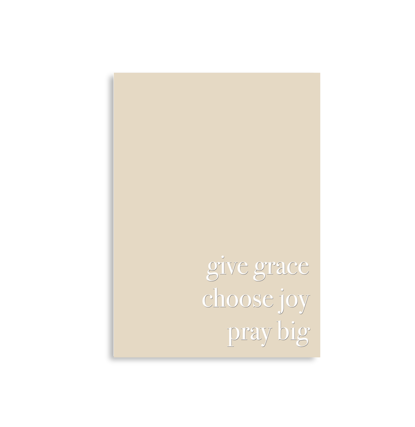  Give Grace, Choose Joy, Pray Big  journal is great for the office, to stick in your purse or to use as a prayer journal. 