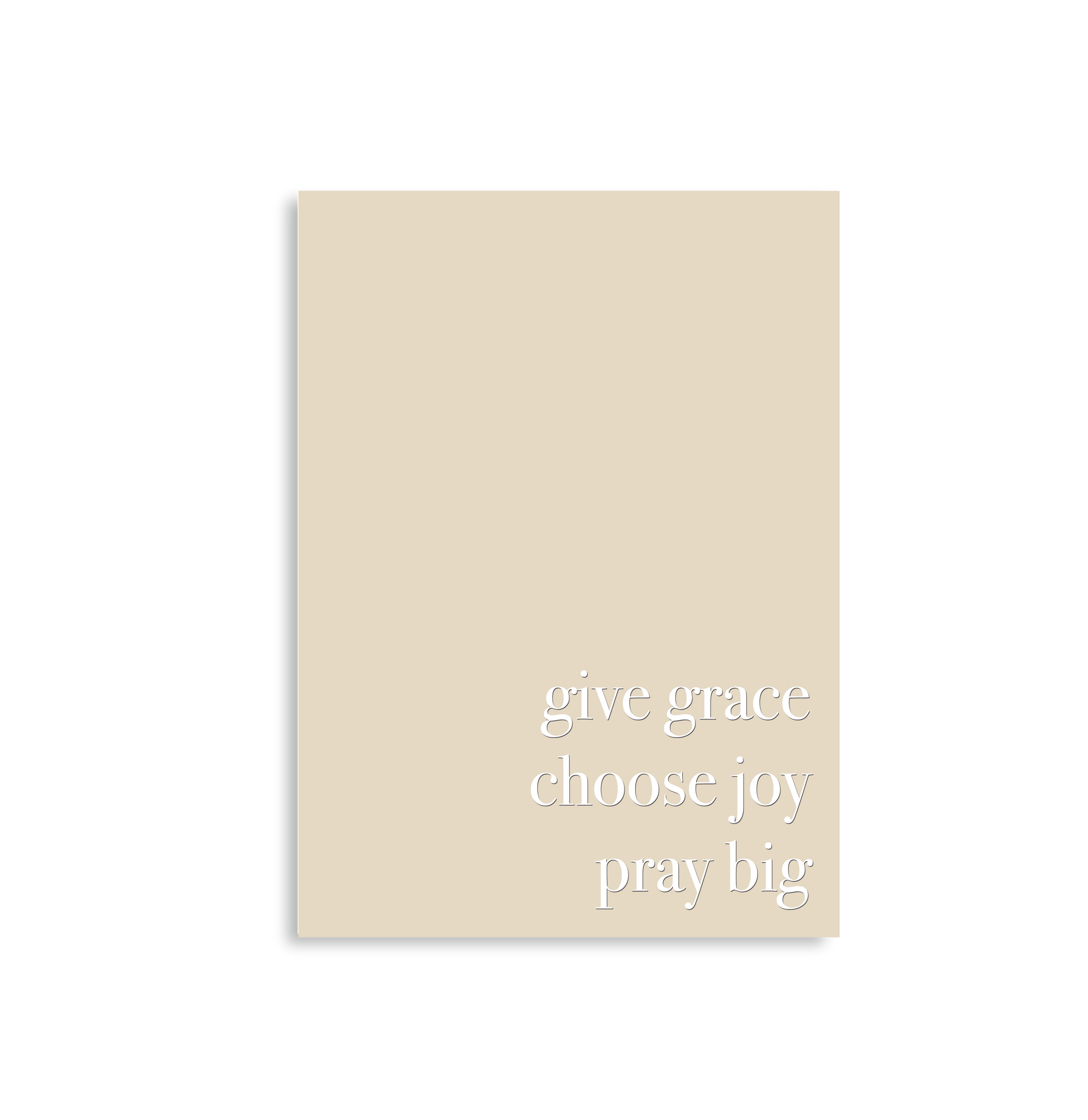  Give Grace, Choose Joy, Pray Big  journal is great for the office, to stick in your purse or to use as a prayer journal. 