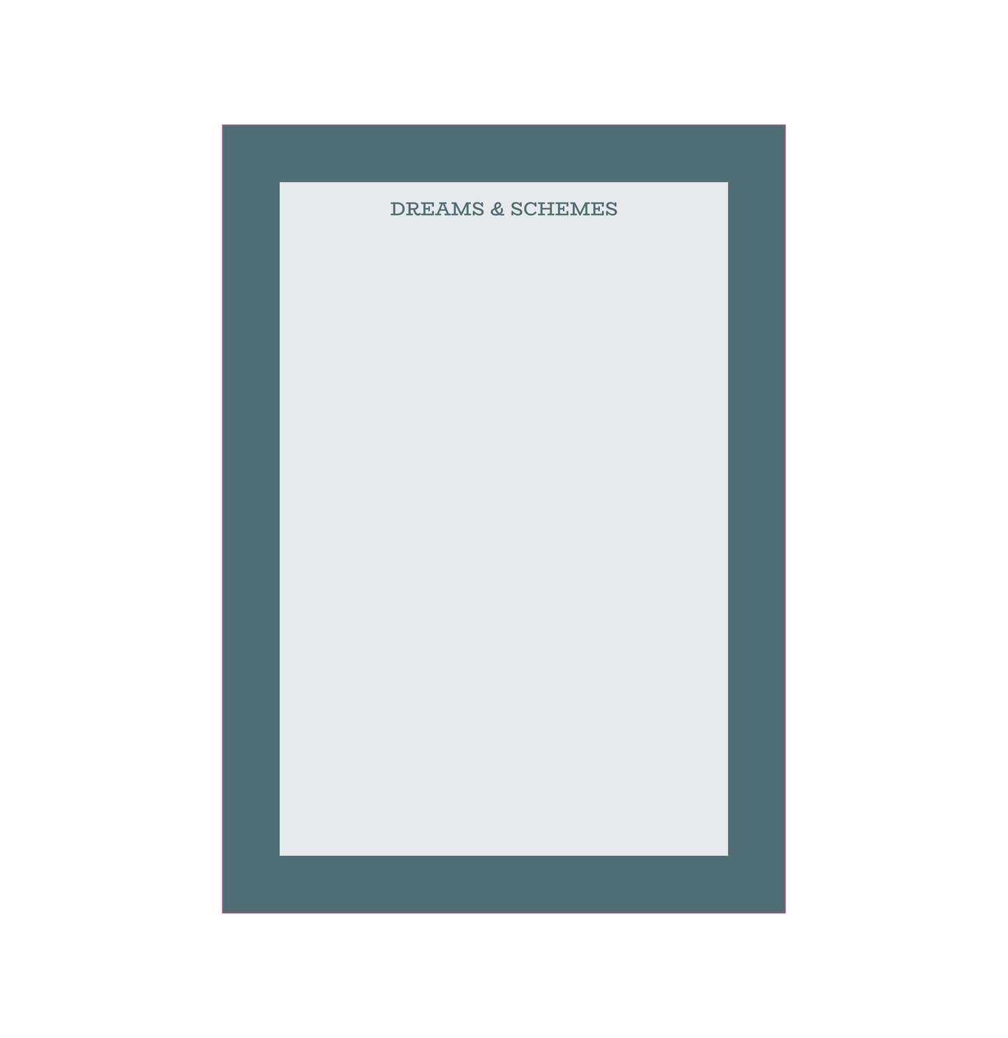 Dreams & Schemes' notepads fun, creative, empowering notepads