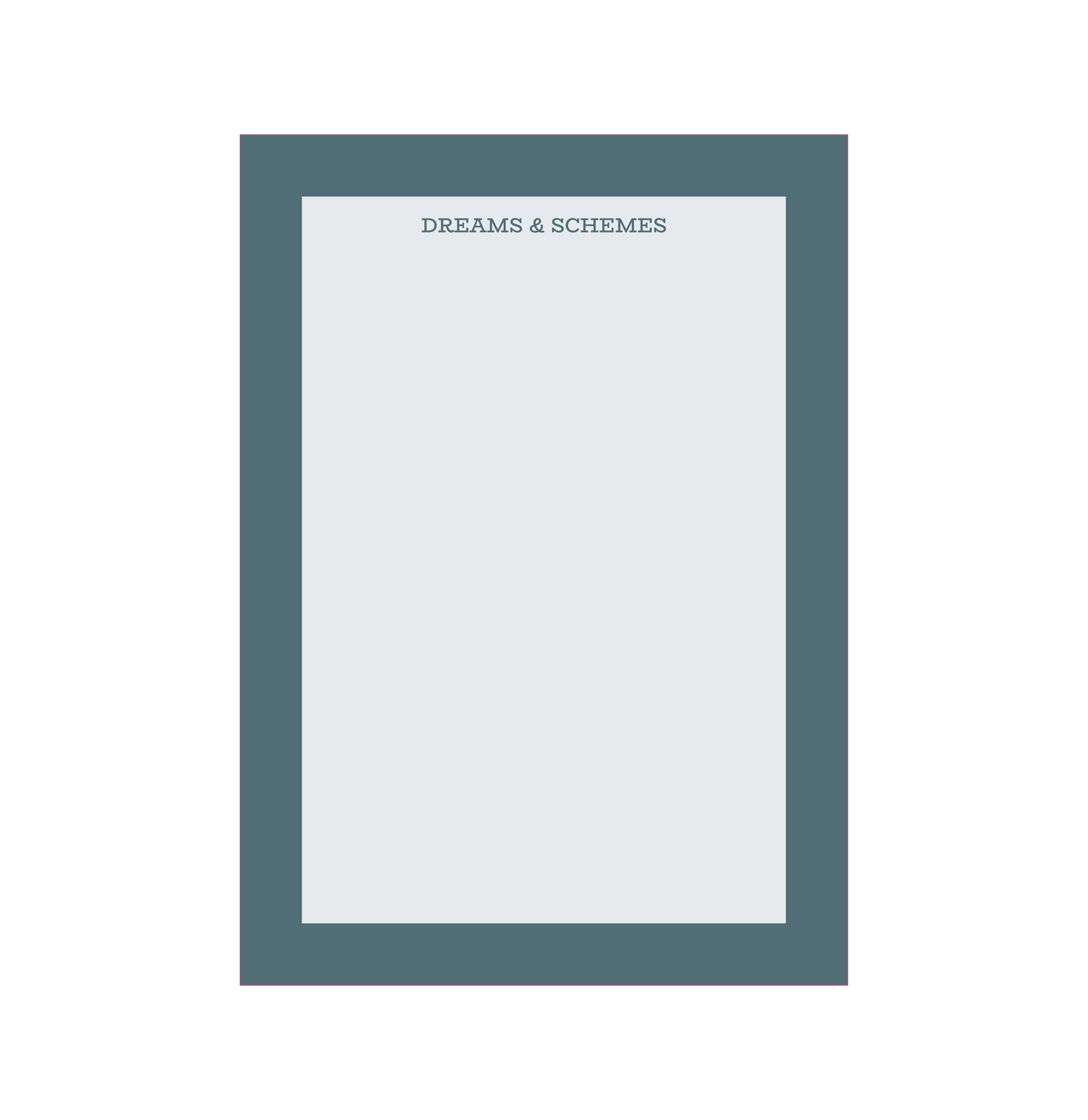 Dreams & Schemes' notepads fun, creative, empowering notepads