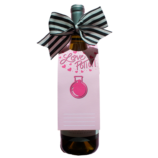 Love Potion Valentine's Day Bottle Neck Gift Tags