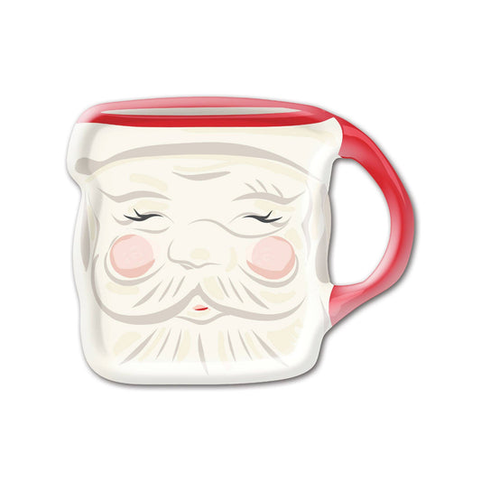 Shaped to resemble a retro Santa mug, these party paper plates add a festive Christmas touch at any holiday celebrations and are sure to put your loved ones in a delightful holiday spirit.