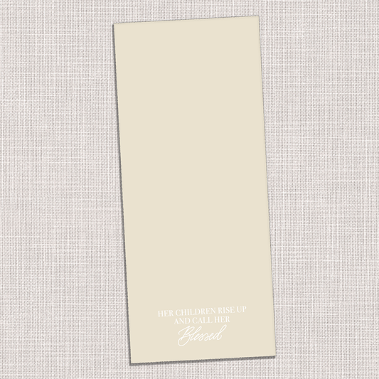 "Her Children Call Her Blessed" Notepad is a delightful gift to honor a special mother this Mother's Day.