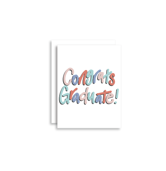 Congratulations graduate card, blank graduate card